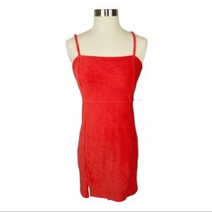 Wild Fable Red Corduroy Mini Bodycon Dress - Size Large